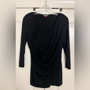 NWOT - Vince Camuto Cowl Neck Long Sleeve Blouse - Black - Size M